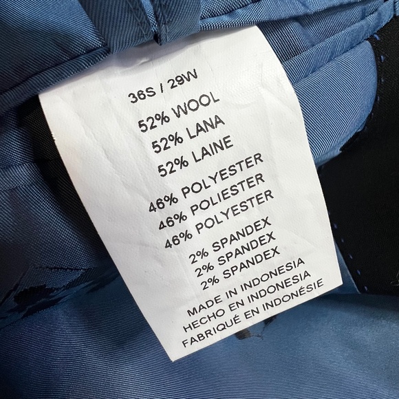 Like New! [Vince Camuto] Black Blazer + Suit Jacket | Teen Sport Coat | 36 Slim - Picture 14 of 16